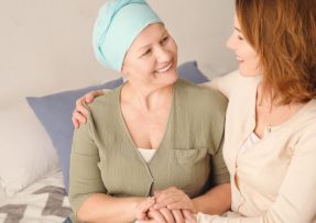 Žena s rakovinou v nemocnici