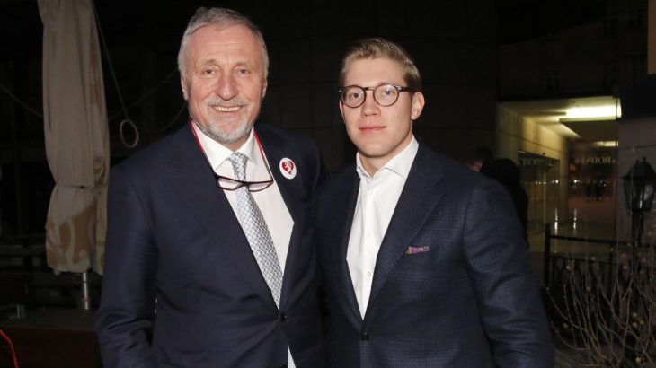 Miroslav Topolánek se synem